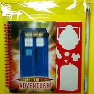 28b Stationery: Stencil Notebook Giant TARDIS Poster 1 of 3