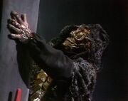 The decaying Master. (:  [+]Robert Holmes, Doctor Who season 14 (BBC1, 1976)
