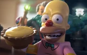 Krusty the Clown with a . (:  [+]LEGO Dimensions promotional material (2015)