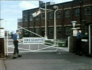 The main gate of HMS Seaspite