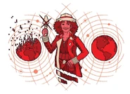 Review illustration by Jamie Lenman in DWM 510