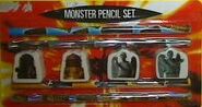 49 Stationery Set:Monsters Pencil Set (4 Pencils 4 rubbers featuring Angels and Daleks)