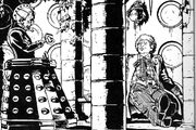 Sixth Doctor Davros in TARDIS Up Above the Gods