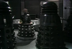 Davros realises that the Daleks have turned on him.