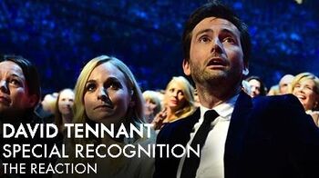 David Tennant's NTA Special Recognition - His Reaction