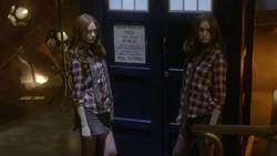 "Pond flirting with herself