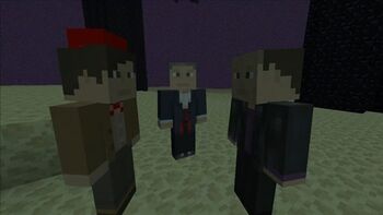 Ninth, Tenth and Eleventh Doctors Minecraft