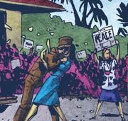 Americans celebrate  and the end of 