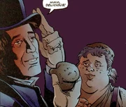 The Doctor enjoys a muffin. (:  [+]Scott Gray, DWM Comics (Panini Comics, 2003)