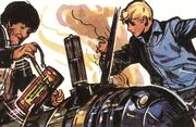 The Extortioner John and Doctor over Dalek