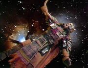  is killed in the vacuum of space