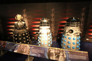 Davros and Daleks from 1963 and 1967