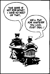 Lefevre: "We'll play for whatever you like. Just deal!"