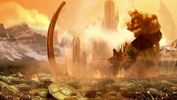 Gallifrey on the last day of the Time War