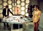 The Doctor at the controls of his TARDIS. (:  [+]Chris Boucher, Doctor Who season 15 (BBC1, 1977)