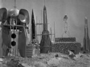 Various spacecraft at the  on 