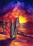 First edition back cover by Johannes Chazot