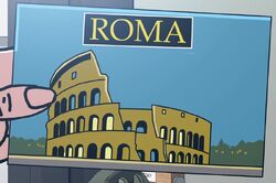 Roma postcard