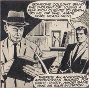 There's an anonymous appointment booked for eight-thirty, Amos!