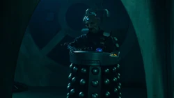 Davros warns the Doctor of the futility of trying to escape.