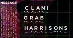 's Morse message, visually rendered by  as a series of dots and dashes