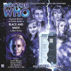 The Black and White TARDISes. (AUDIO: Black and White [+]Matt Fitton, Main Range (Big Finish Productions, 2012).)