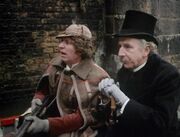 Four and Litefoot in a boat