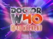 Doctor Who @40 title card