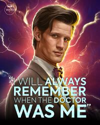 Social media variant: "I will always remember when the Doctor was me."