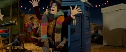 Farmagadden Dr Who.png (1.35 MB) The Fourth Doctor, or a cosplayer, sees the Dalek costumes. (In Farmageddon)