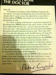 Peter Capaldi Letter DWM 464