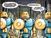 Amstrons wearing armour (: )