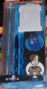 166 STATIONERY: Comprising notepad, 2 pencils, 2 small ballpoint pens and a TARDIS clip