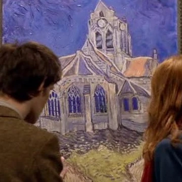 van gogh tardis painting