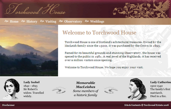 Torchwood House Website