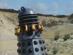 A  suicide bomber. (:  [+]Terry Nation, Doctor Who season 17 (BBC1, 1979)