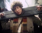 The Doctor speaks to persons unknown. (:  [+]David Fisher, Doctor Who season 17 (BBC1, 1979)