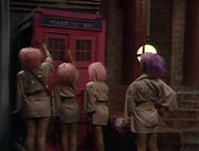 Happiness Patrol pink TARDIS