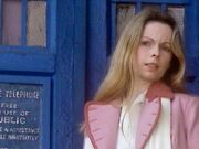 Romana outside TARDIS