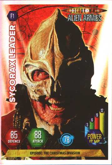 Doctor Who ALIEN ARMIES Cards Assorted 
