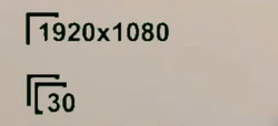 The  "30" beneath the aspect ratio