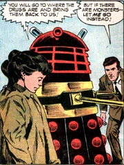 The leading Dalek in the comic adaptation.