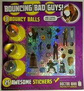 343 Toy: bouncy ball monsters and stickers