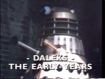 Daleks The Early Years titlecard