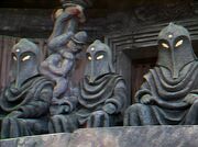 The Gods of Ragnarok (:  [+]Stephen Wyatt, Doctor Who season 25 (BBC1, 1988-1989).), who created the Land of Fiction. (:  [+]Steve Lyons, Virgin New Adventures (Virgin Books, 1994)