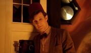 11th Doctor wearing a Fez