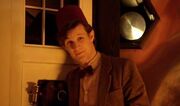 11th Doctor wearing a Fez