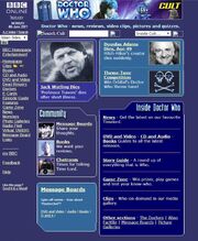 Doctor Who Website Home Page on 4 June 2001