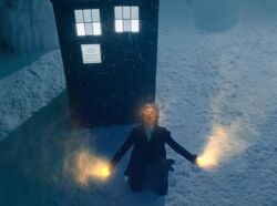 The Twelfth Doctor starts to regenerate