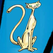 The superimposed cat brooch.